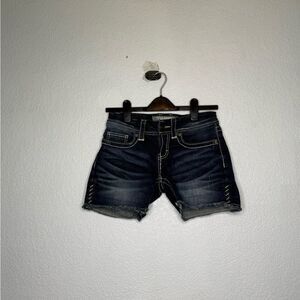 Woman’s BKE Denim Culture Shorts in Deep Blue Size 25